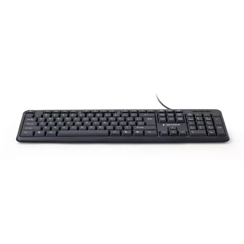 GEMBIRD KB-U-103 Standard - Tastatur - Kabelgebunden USB - Schwarz - Qwerty US/Int'l