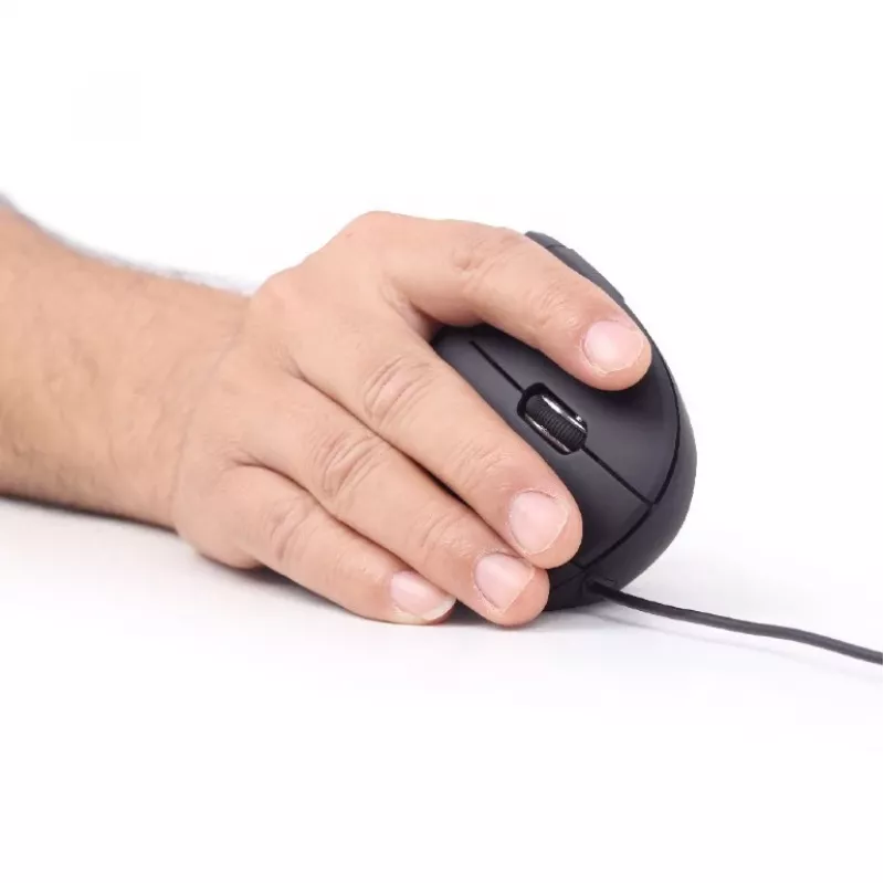 GEMBIRD optische Maus MUS-ERGO-01 - ergonomisch, 6 Tasten, Rad, USB, Schwarz