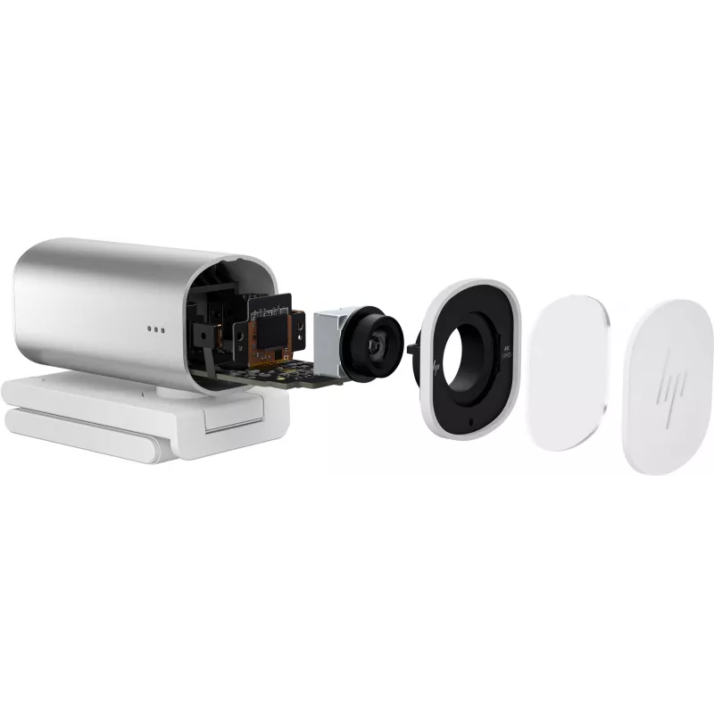 HP 960 4K Streaming-Webcam, 8 MP, 3840 x 2160 Pixel, 4K Ultra HD, 30 fps, 5x, Home