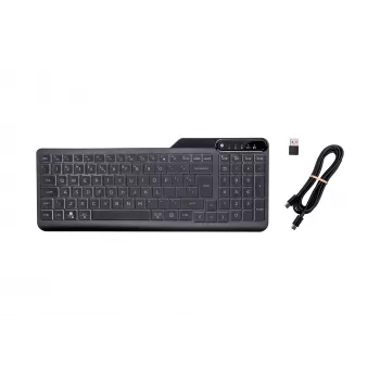 HP 400 Hintergrundbeleuchtete kabelgebundene Tastatur, Full-Size (100%), Kabel, USB, Mechanisch, QWERTY, Schwarz