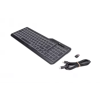 HP 400 Hintergrundbeleuchtete kabelgebundene Tastatur, Full-Size (100%), Kabel, USB, Mechanisch, QWERTY, Schwarz