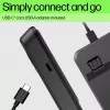 HP 400 Hintergrundbeleuchtete kabelgebundene Tastatur, Full-Size (100%), Kabel, USB, Mechanisch, QWERTY, Schwarz