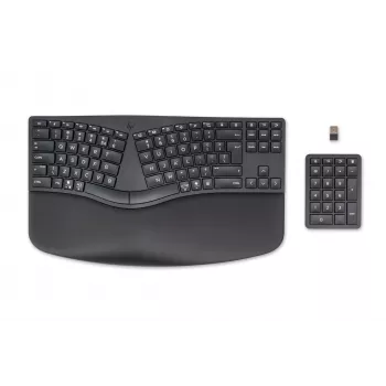 HP 960 Ergonomische kabellose Tastatur, Vollformat (100%), Kabellos, RF Wireless + Bluetooth, Membrane, QWERTZ, Schwarz