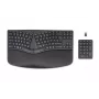 HP 960 Ergonomische kabellose Tastatur, Vollformat (100%), Kabellos, RF Wireless + Bluetooth, Membrane, QWERTZ, Schwarz