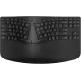 HP 965 Ergonomische kabellose Tastatur, Vollformat (100%), kabellos, RF Wireless + Bluetooth, Membrane, QWERTY, Schwarz