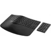 HP 965 Ergonomische kabellose Tastatur, Vollformat (100%), kabellos, RF Wireless + Bluetooth, Membrane, QWERTY, Schwarz