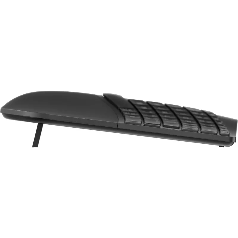 HP 965 Ergonomische kabellose Tastatur, Vollformat (100%), kabellos, RF Wireless + Bluetooth, Membrane, QWERTY, Schwarz
