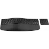 HP 965 Ergonomische kabellose Tastatur, Vollformat (100%), kabellos, RF Wireless + Bluetooth, Membrane, QWERTY, Schwarz