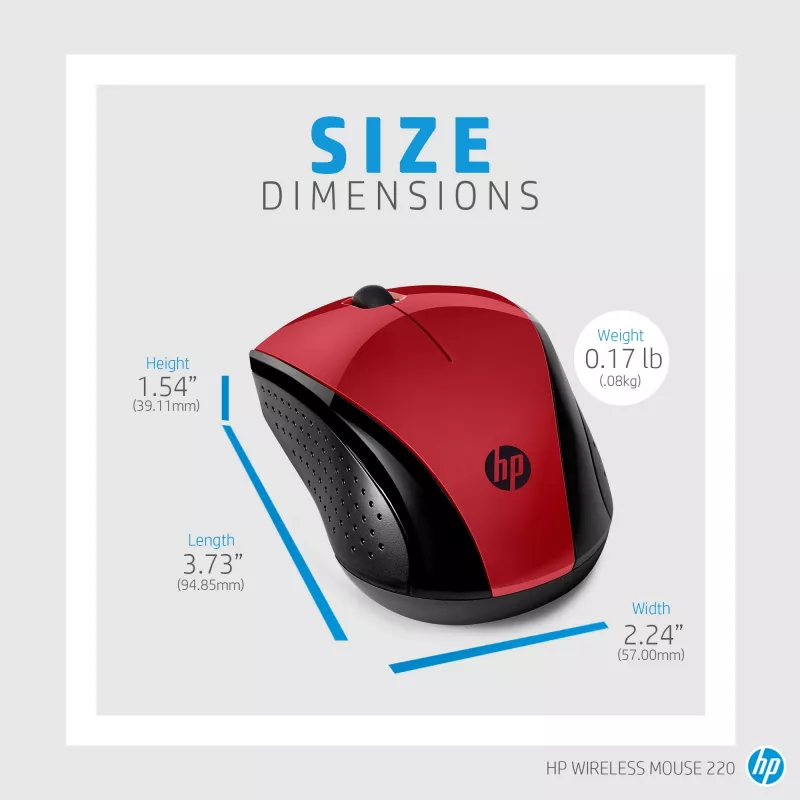 HP Wireless Maus 220 (Sunset Red)
