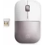 HP Wireless Maus Z3700 – Weiß/Pink, beidhändig, RF Wireless, 1200 dpi, Pink, Weiß