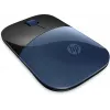 HP Wireless Maus Z3700, beidhändig, Blue LED, RF Wireless, 1200 DPI, Schwarz, Blau