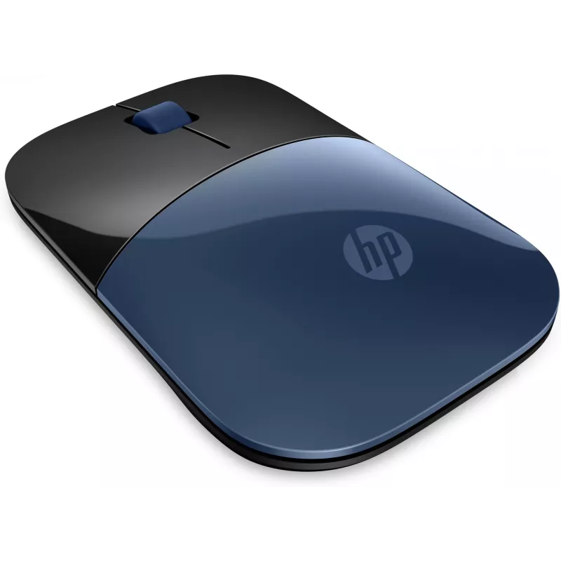 HP Wireless Maus Z3700, beidhändig, Blue LED, RF Wireless, 1200 DPI, Schwarz, Blau