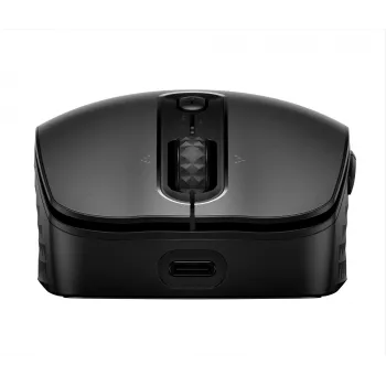 HP 690 Wiederaufladbare kabellose Maus, beidhändig, Bluetooth, 4000 DPI, Schwarz