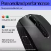 HP 690 Wiederaufladbare kabellose Maus, beidhändig, Bluetooth, 4000 DPI, Schwarz