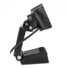 Manhattan USB Webcam, zwei Megapixel (Sonderpreis), 1080p Full HD, USB-A, integriertes Mikrofon, verstellbare Clip-Basis, 30 Bilder pro Sekunde, schwarz, drei Jahre Garantie, Box