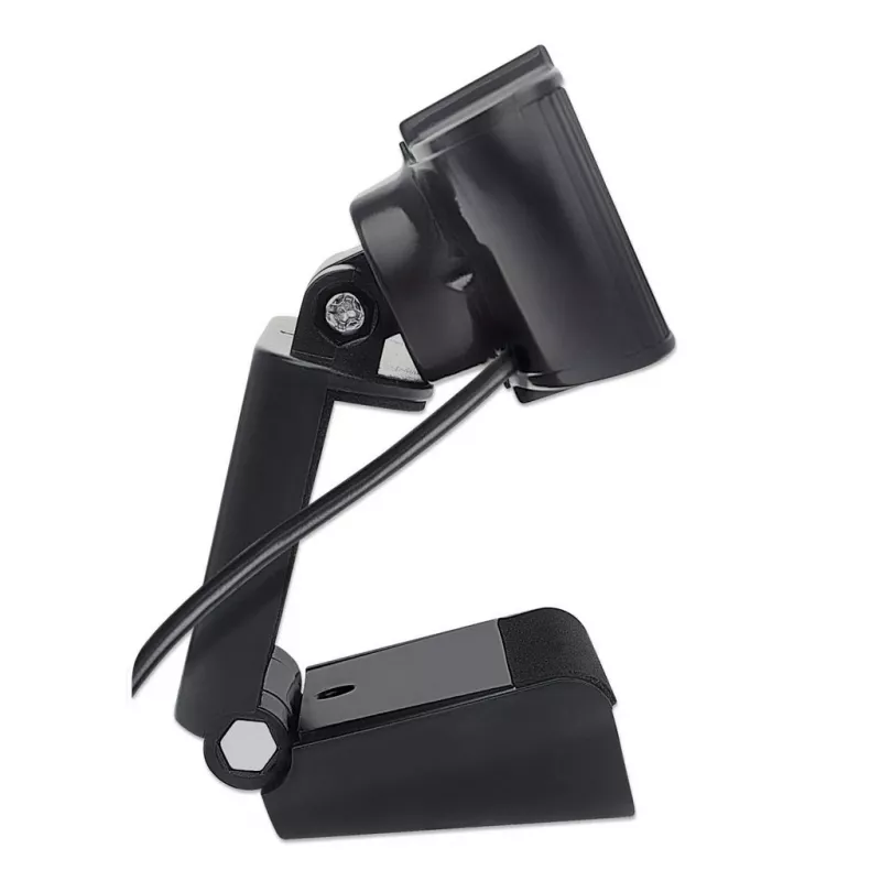 Manhattan USB Webcam, zwei Megapixel (Sonderpreis), 1080p Full HD, USB-A, integriertes Mikrofon, verstellbare Clip-Basis, 30 Bilder pro Sekunde, schwarz, drei Jahre Garantie, Box