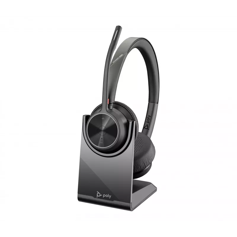 HP Poly Voyager 4320-M +USB-A auf USB-C Kabel +BT700 Dongle, Kabellos, Büro/Callcenter, 20 - 20000 Hz, 162 g, Headset, Schwarz