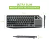 Techly ICTB9801TB Tastatur Universal RF Wireless + Bluetooth QWERTY US English Schwarz