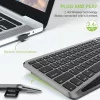 Techly ICTB9801TB Tastatur Universal RF Wireless + Bluetooth QWERTY US English Schwarz
