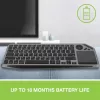 Techly ICTB9801TB Tastatur Universal RF Wireless + Bluetooth QWERTY US English Schwarz