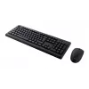 Kabelloses Tastatur- und Maus-Set TRUST Primo — Full-Size QWERTY US-Englisch Tastatur, RF USB-A-Empfänger, 1200 DPI optische Maus, Schwarz