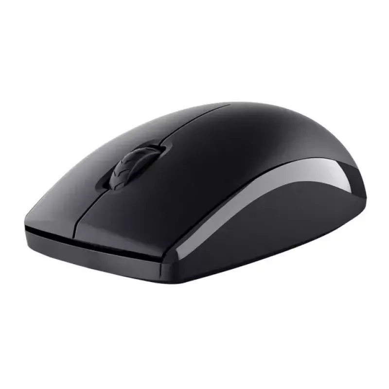 Kabelloses Tastatur- und Maus-Set TRUST Primo — Full-Size QWERTY US-Englisch Tastatur, RF USB-A-Empfänger, 1200 DPI optische Maus, Schwarz