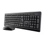 Kabelloses Tastatur- und Maus-Set TRUST Primo — Full-Size QWERTY US-Englisch Tastatur, RF USB-A-Empfänger, 1200 DPI optische Maus, Schwarz
