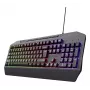 Kabelgebundenes Gaming-Tastatur TRUST GXT 836 Evocx USB QWERTY US-Englisch, RGB-Beleuchtung, Handgelenkauflage, 114 Tasten, 110%-Layout