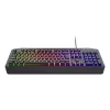 Kabelgebundenes Gaming-Tastatur TRUST GXT 836 Evocx USB QWERTY US-Englisch, RGB-Beleuchtung, Handgelenkauflage, 114 Tasten, 110%-Layout