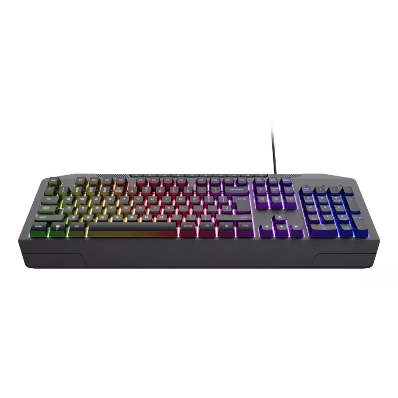 Kabelgebundenes Gaming-Tastatur TRUST GXT 836 Evocx USB QWERTY US-Englisch, RGB-Beleuchtung, Handgelenkauflage, 114 Tasten, 110%-Layout