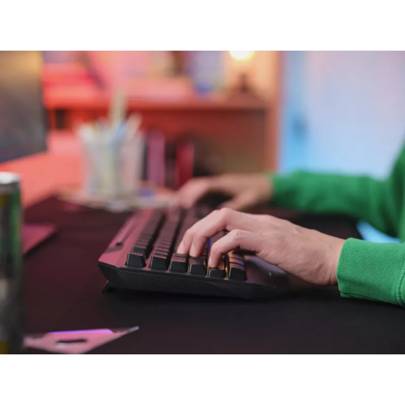 Kabelgebundenes Gaming-Tastatur TRUST GXT 836 Evocx USB QWERTY US-Englisch, RGB-Beleuchtung, Handgelenkauflage, 114 Tasten, 110%-Layout