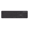 TRUST Vaiya Universal-Tastatur, USB, RF Wireless, Bluetooth – Full-Size, US-Englisch, USB-C-Ladung, Scherentasten, Ziffernblock, Schwarz