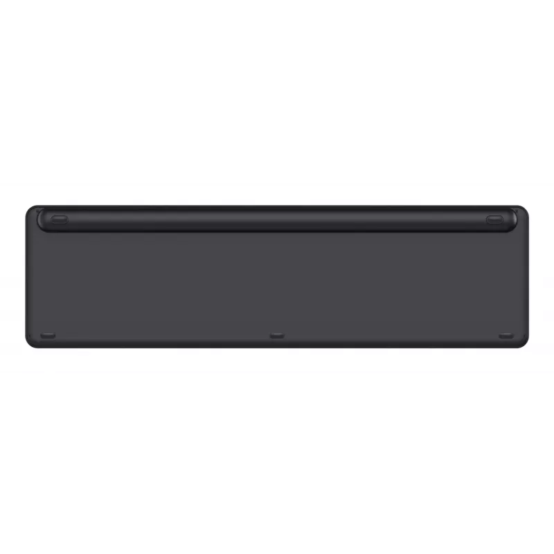 TRUST Vaiya Universal-Tastatur, USB, RF Wireless, Bluetooth – Full-Size, US-Englisch, USB-C-Ladung, Scherentasten, Ziffernblock, Schwarz