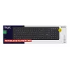 TRUST Vaiya Universal-Tastatur, USB, RF Wireless, Bluetooth – Full-Size, US-Englisch, USB-C-Ladung, Scherentasten, Ziffernblock, Schwarz