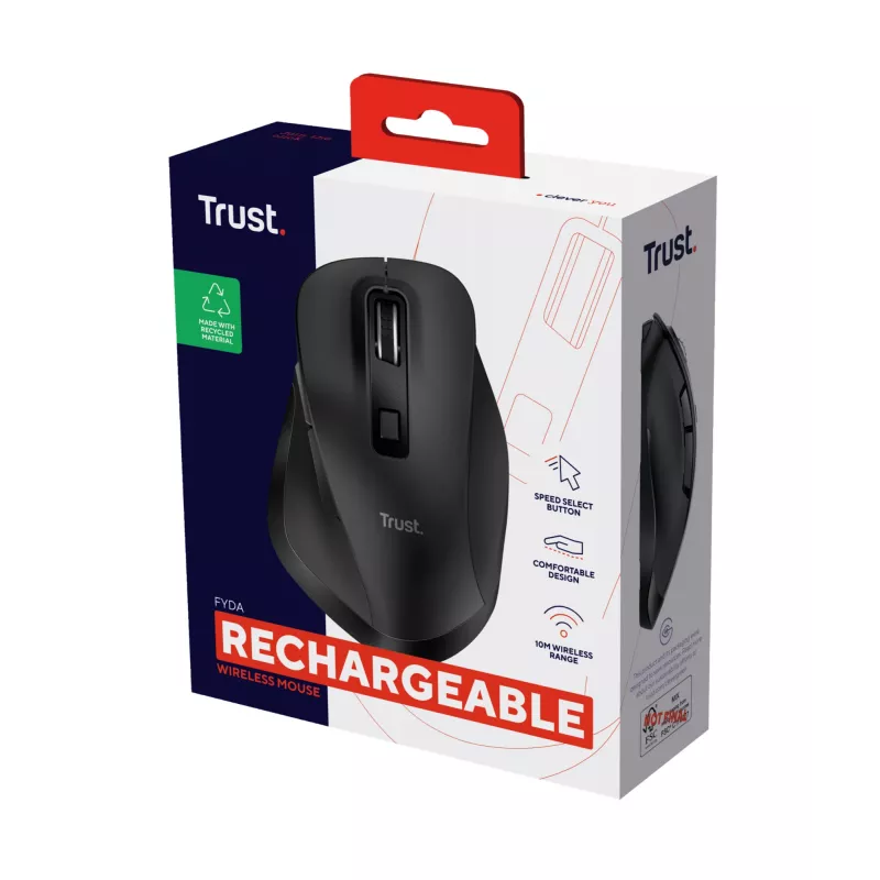Trust Fyda Wireless RF Wireless + USB Type-A Maus