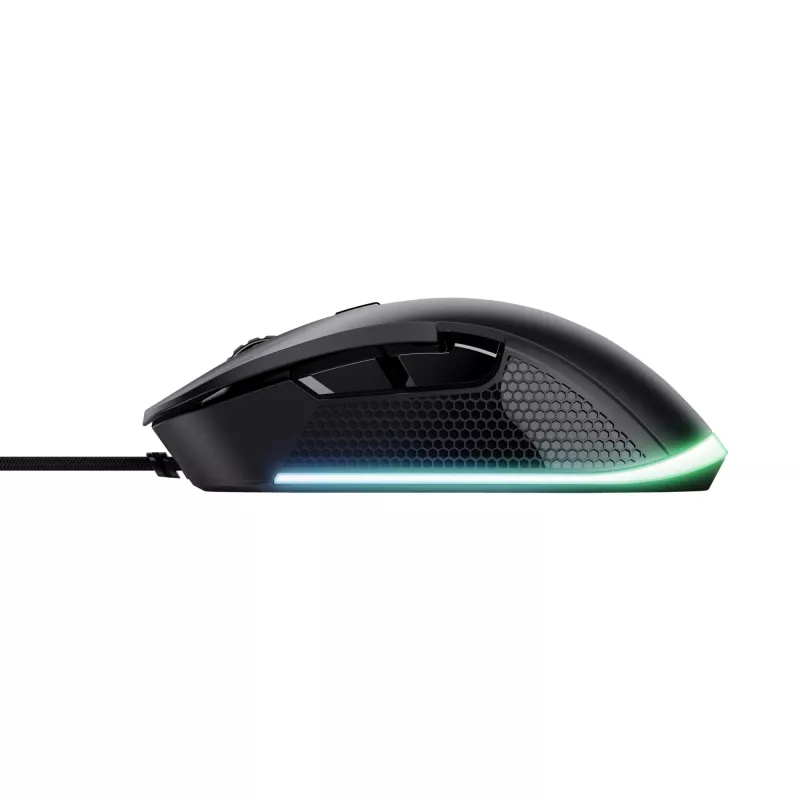 Trust GXT 922 YBAR Gaming-Maus für Rechtshänder, USB Type-A, optisch, 7200 DPI