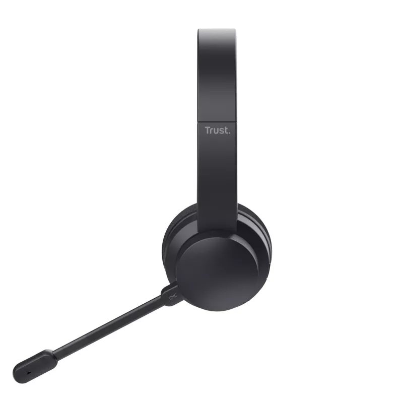 Trust Ayda Headset kabelgebunden & kabellos Kopfbügel Anrufe/Musik USB-C Bluetooth schwarz