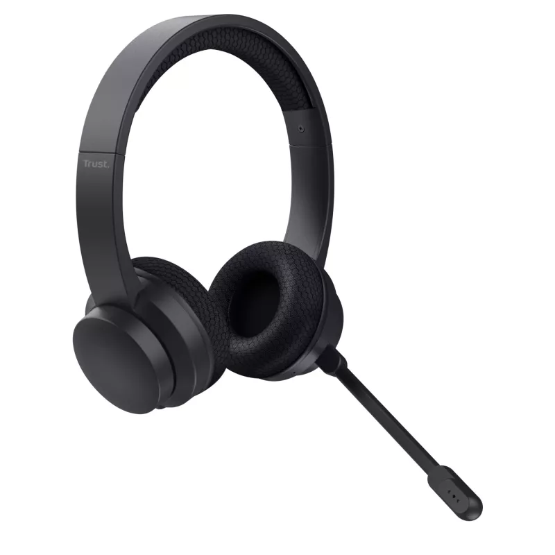 Trust Ayda Headset kabelgebunden & kabellos Kopfbügel Anrufe/Musik USB-C Bluetooth schwarz
