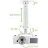Techly Projektor-Deckenhalterung Verlängerung 380-580 mm Silber ICA-PM 18S
