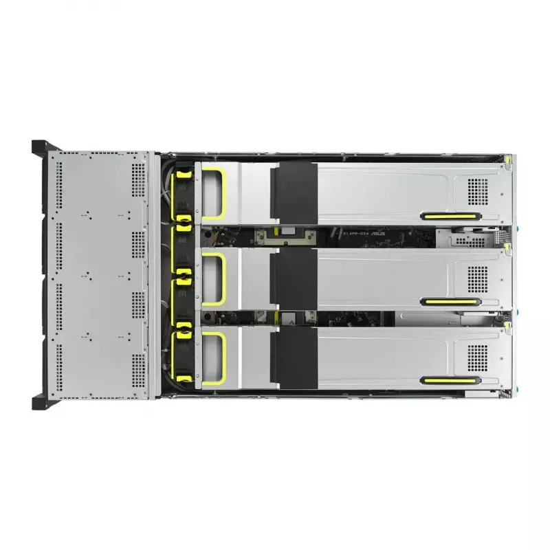 Rack-Server ASUS RS720A-E12-RS24U 2U Socket SP5, 2x CPU-Unterstützung, 24x 2,5-Zoll-Einschübe, 24 DIMM DDR5-Steckplätze, 2600W Netzteil, 10GbE