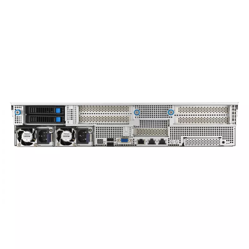 ASUS RS521A-E12-RS12U Socket SP5 Rack (2U) Schwarz, Silber
