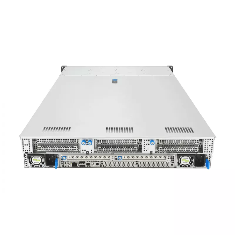 ASUS RS720A-E13-RS8G Socket SP5 Rack (2U) Schwarz, Silber
