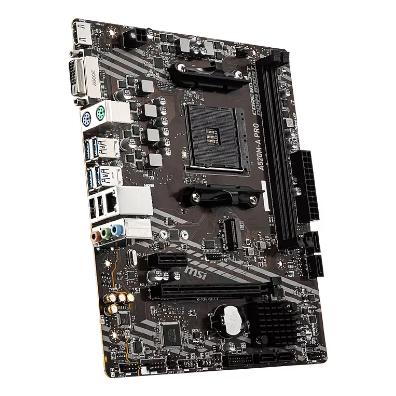 MSI A520M-A PRO Mainboard AMD A520 Sockel AM4 micro ATX