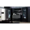 Schwebendes Wandregal-Set Cama Meble SOHO 1250×200×200 mm, Spanplatte, schwarz matt (zwei Regale)