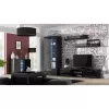 Schwebendes Wandregal-Set Cama Meble SOHO 1250×200×200 mm, Spanplatte, schwarz matt (zwei Regale)