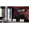Schwebendes Wandregal-Set Cama Meble SOHO 1250×200×200 mm, Spanplatte, schwarz matt (zwei Regale)