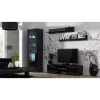 Schwebendes Wandregal-Set Cama Meble SOHO 1250×200×200 mm, Spanplatte, schwarz matt (zwei Regale)
