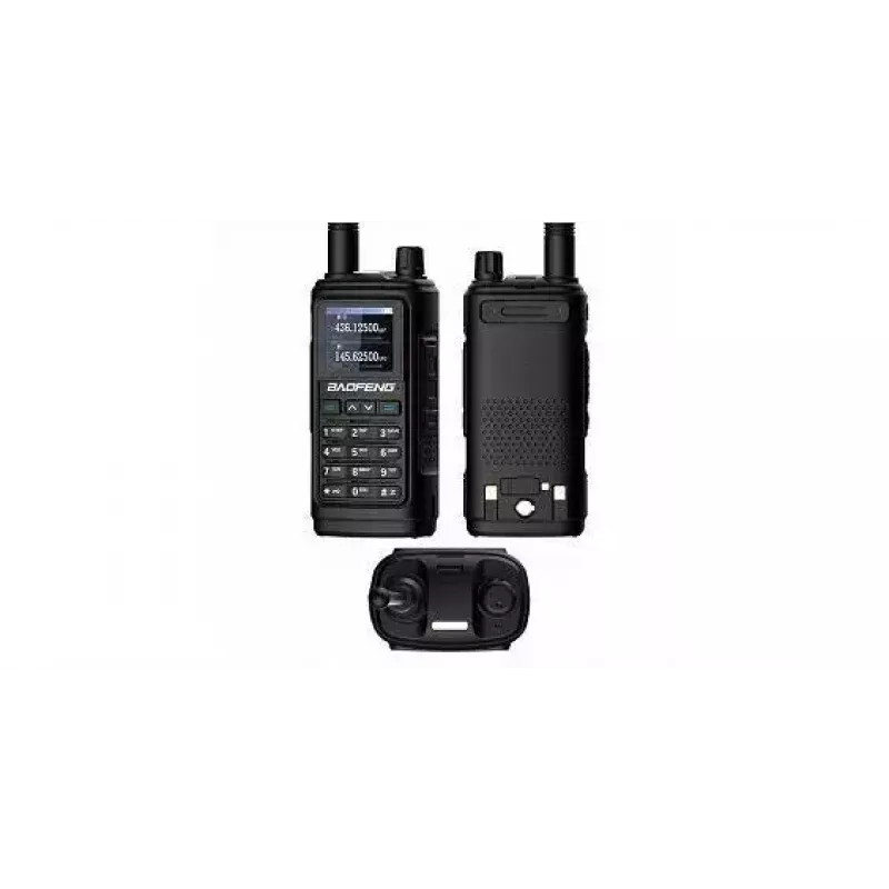 Handfunkgerät Baofeng UV-17E — 5 W, 1800 mAh Akku, VOX, Taschenlampe, UKW-Radio, bis zu 10 km Reichweite, schwarz (2er-Set)
