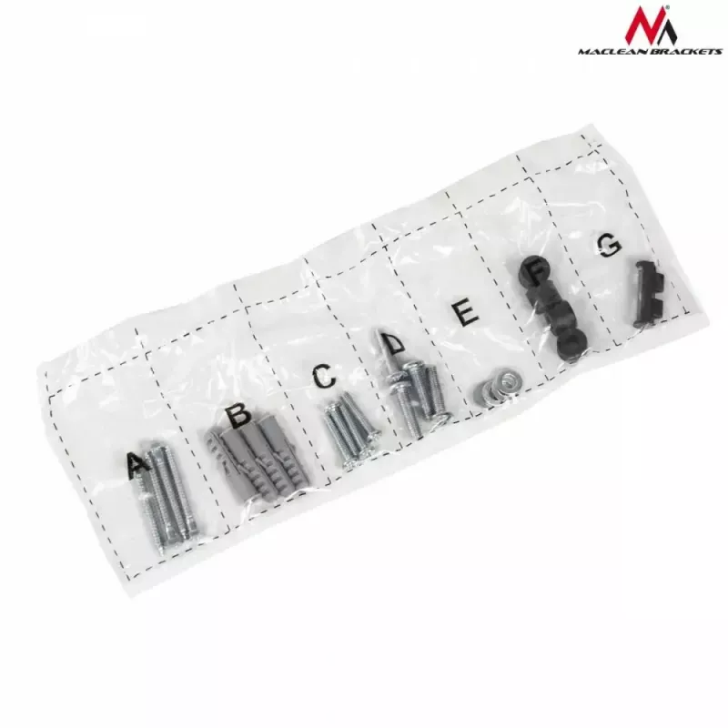 TV-Wandhalterung MACLEAN MC-605, feste neigbare Halterung, VESA 75x75–600x400, bis zu 55 kg, für 32–80 Zoll Bildschirme