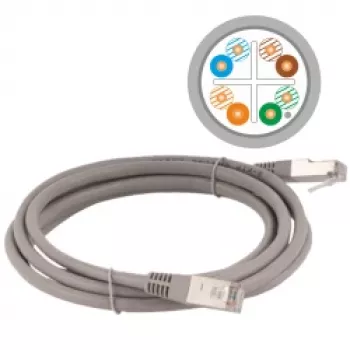 ALANTEC Patchkabel - CAT6 - F/utp - 5m - Grau